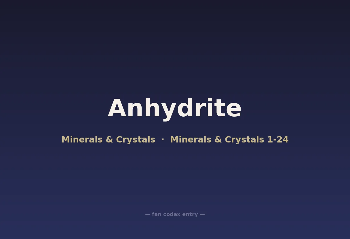 Anhydrite