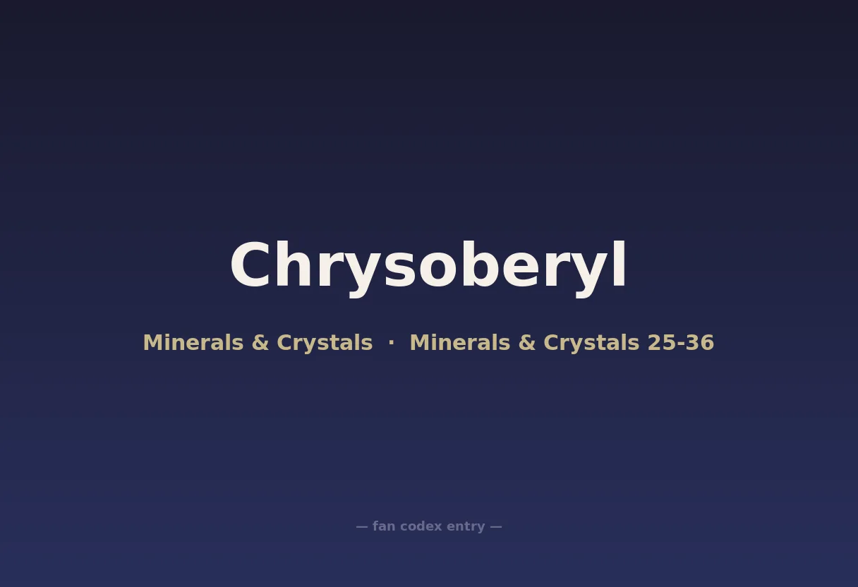 Chrysoberyl