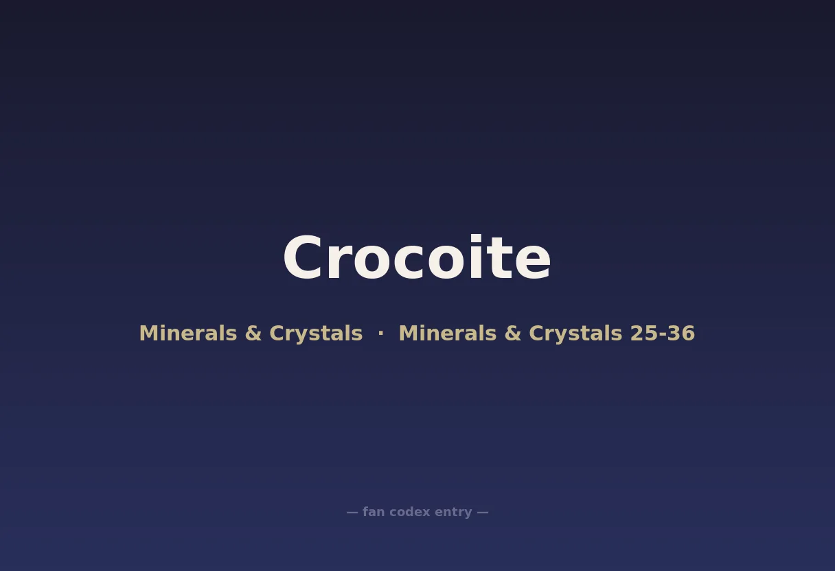 Crocoite
