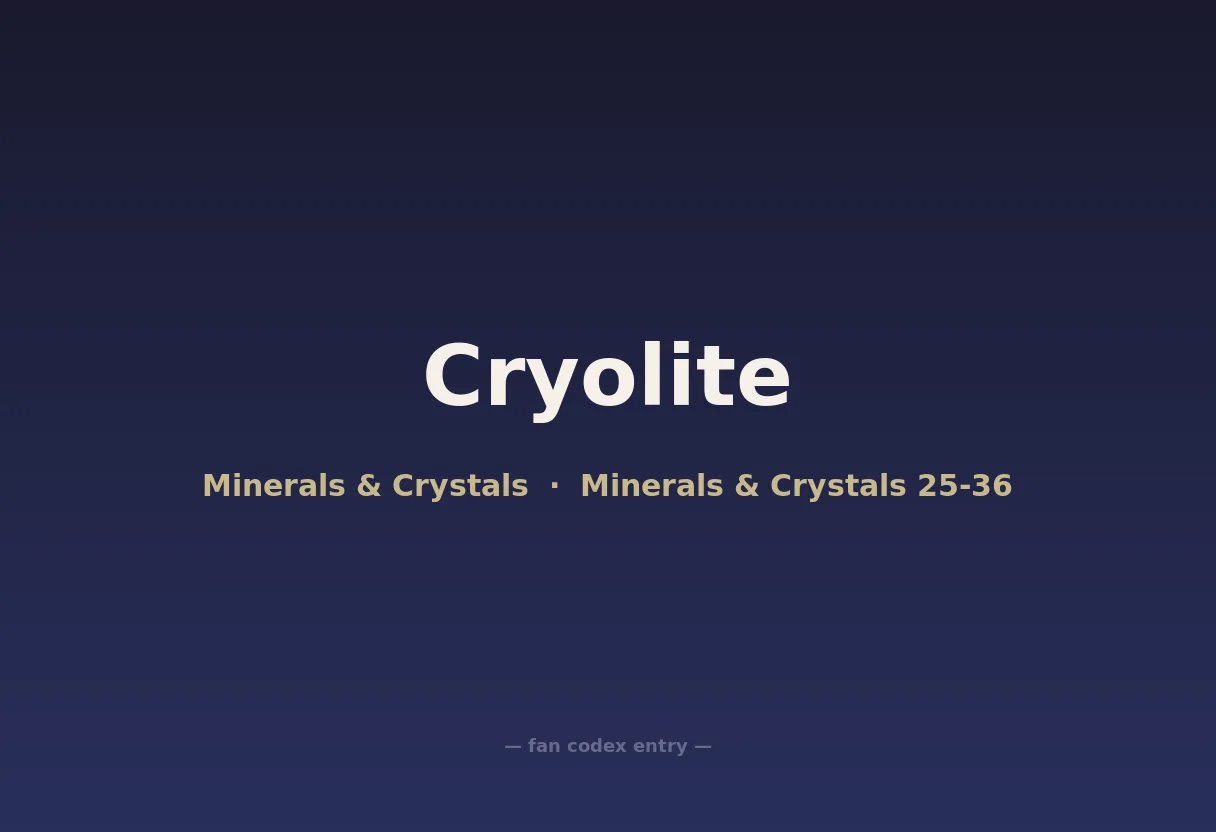 Cryolite