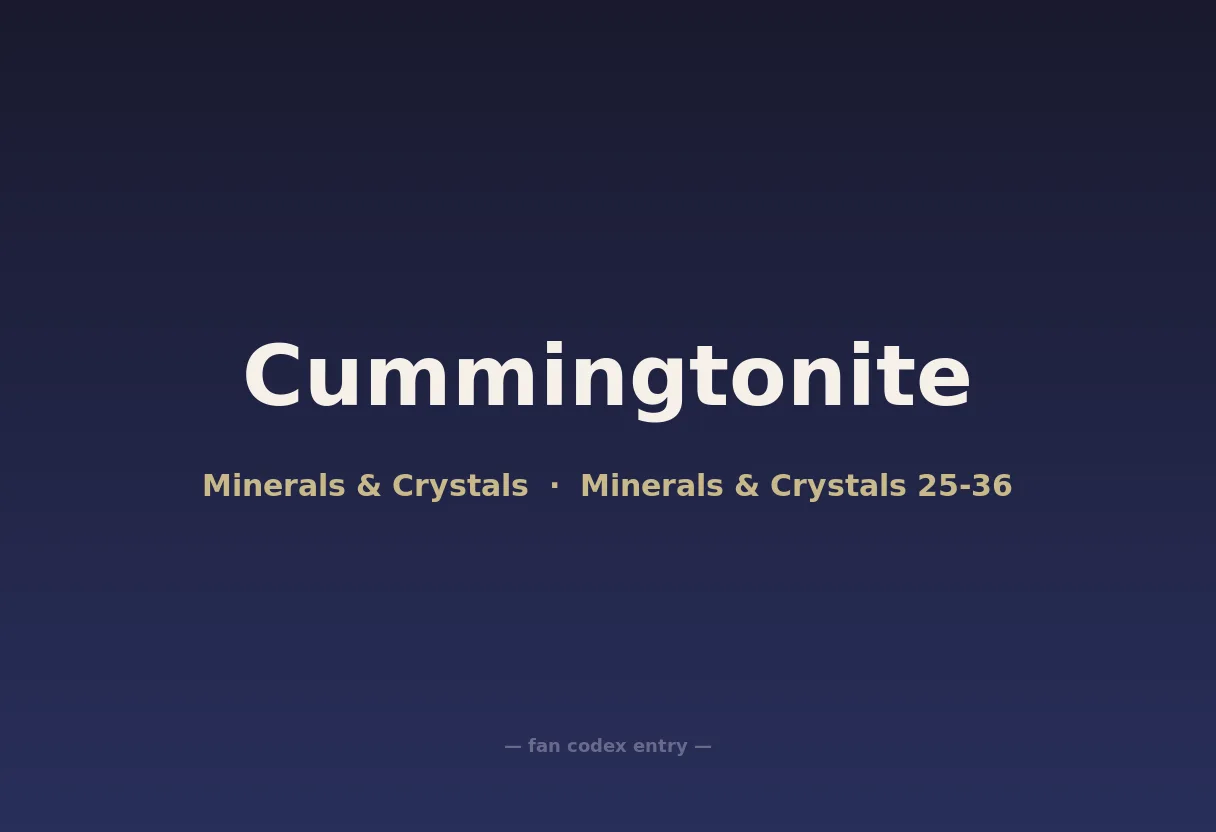 Cummingtonite